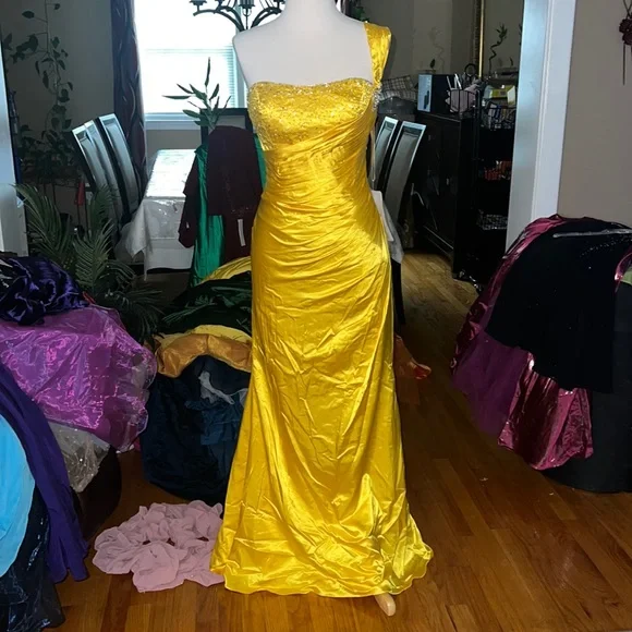 strapless open back dress Purple Tulle Ball Gown With Butterflies,Sweet 16 Dress,Purple Princess –  classygown main image 1